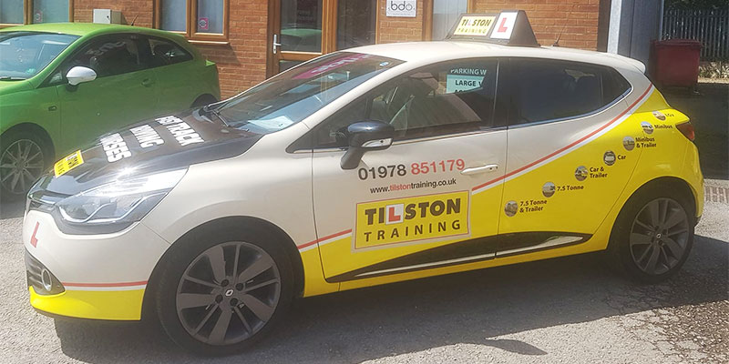 Renault Clio for driving lessons at Tilston Training in Wrexham