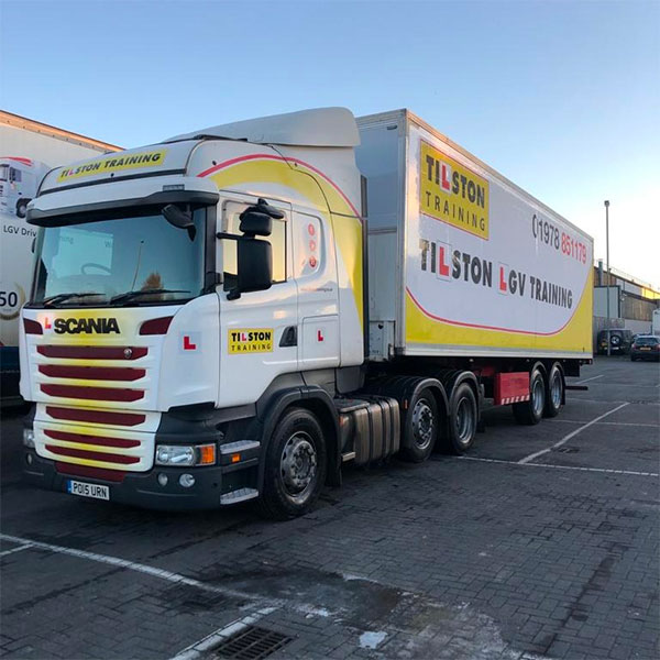 LGV training vehicle at Tilston Training