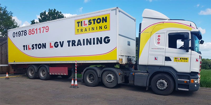LGV training lorry at Tilston Training in Wrexham