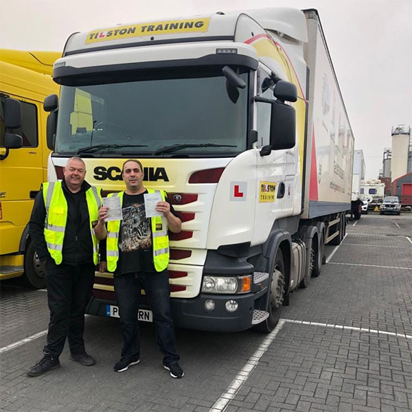 Passing lorry driver training course