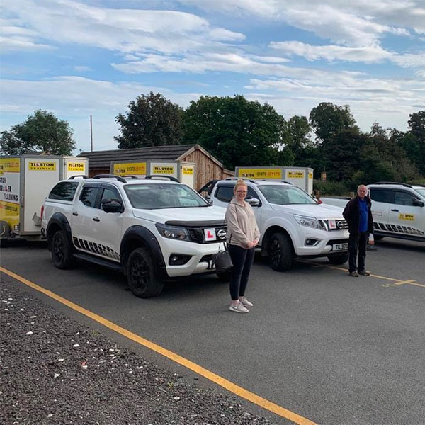 Attendees of trailer towing training course in Wrexham